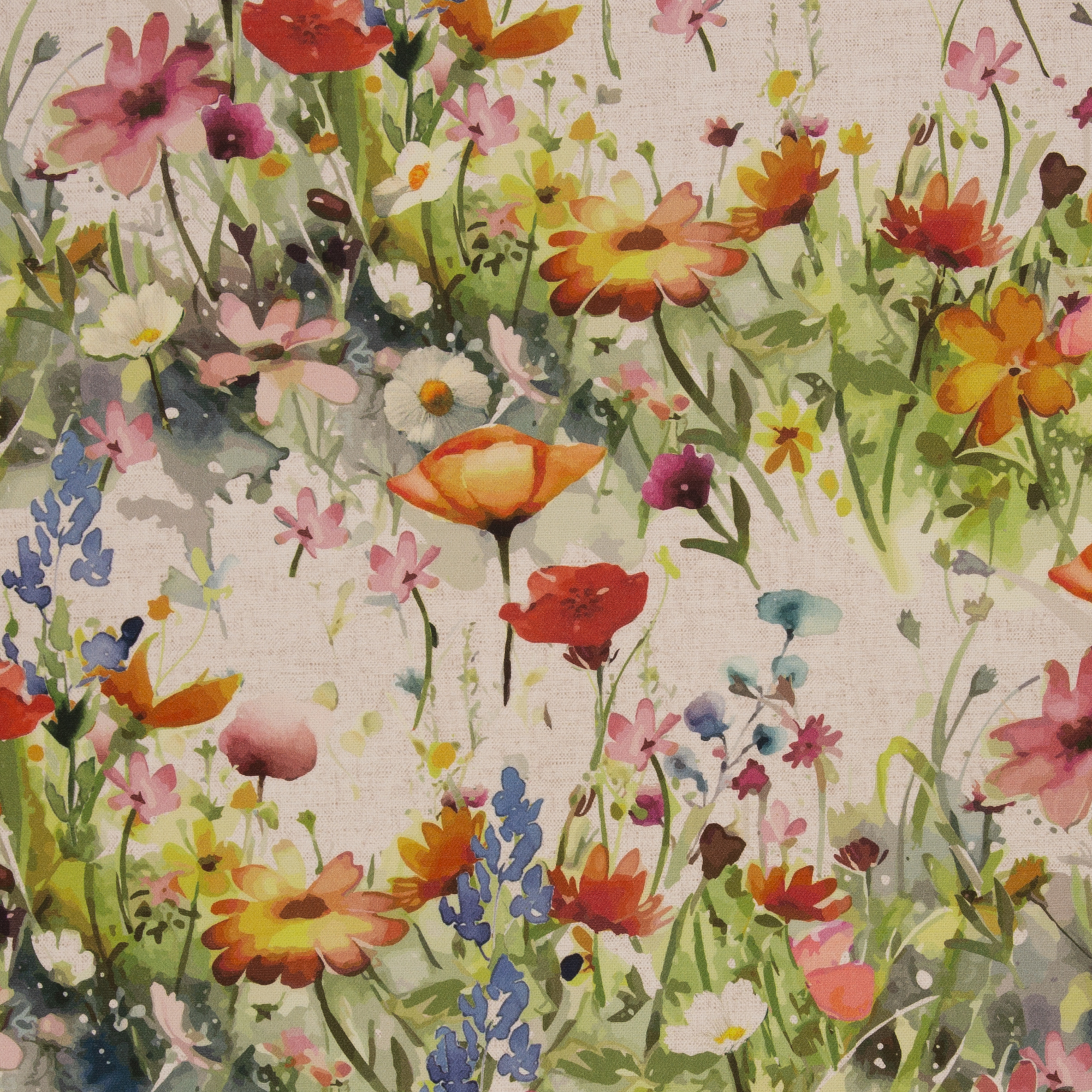 Canvas beige met bloemen 'Lina'