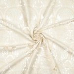 Broderie katoen ecru borduursel
