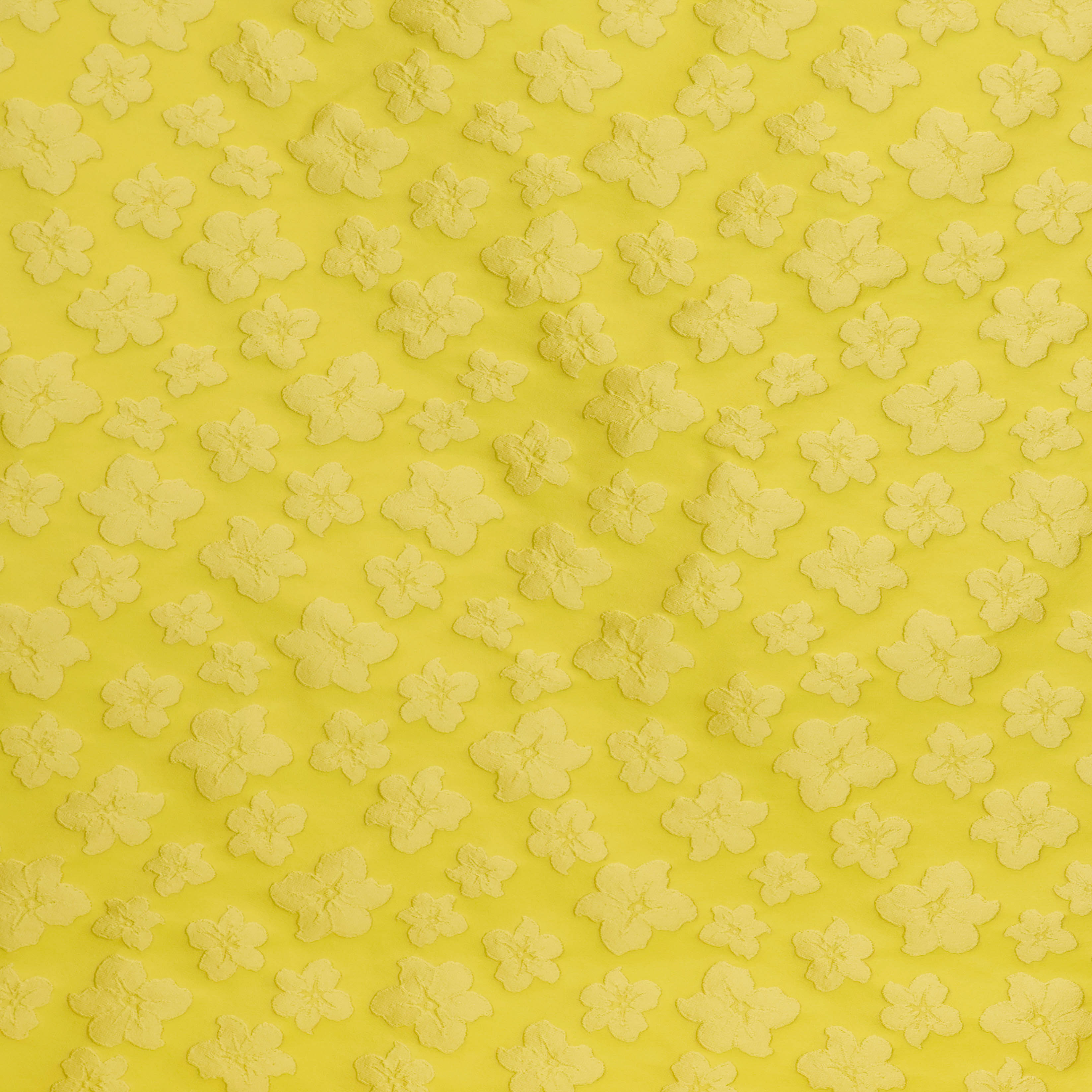 Jacquard geel met bloemen - Lorré