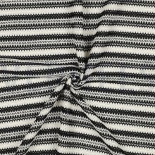 Breistof gestreept zwart/wit