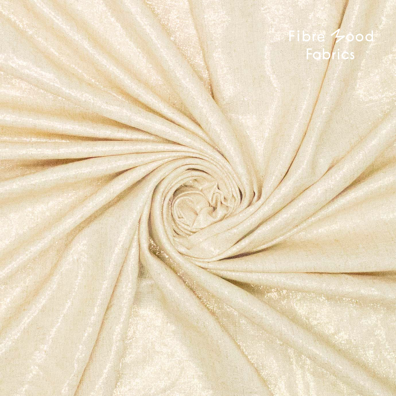 Linnen glitter beige/goud - Fibre Mood