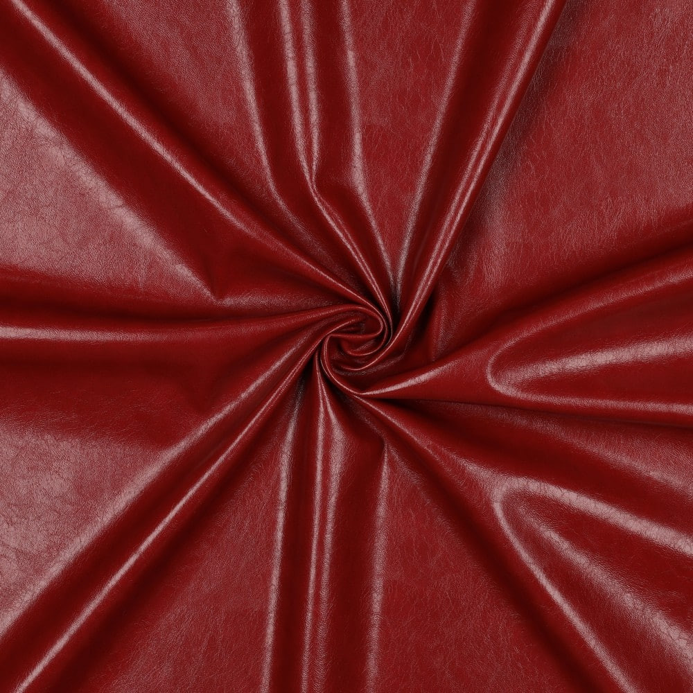 Imitatieleer donkerrood glanzend - Poppy