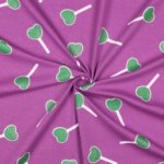 Jersey glitter lollypop paars - Poppy