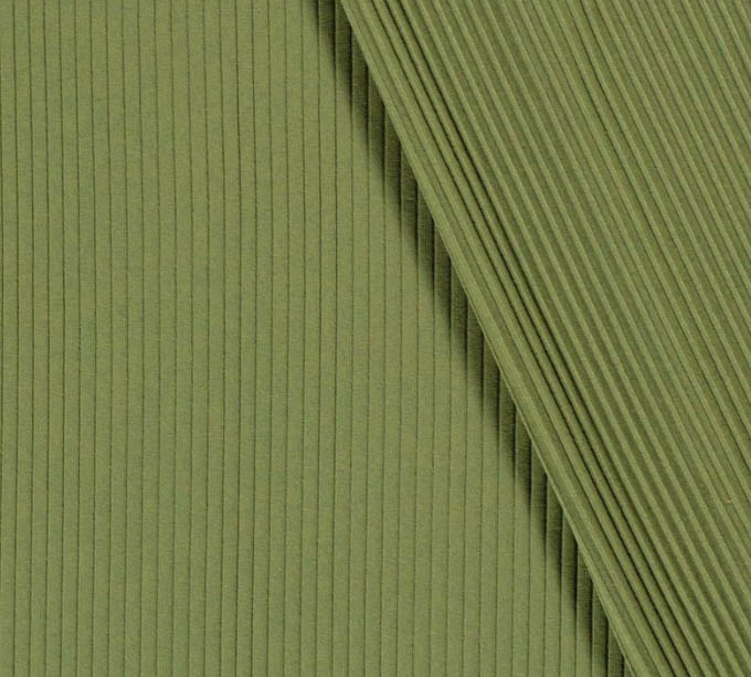 Rib tricot groen