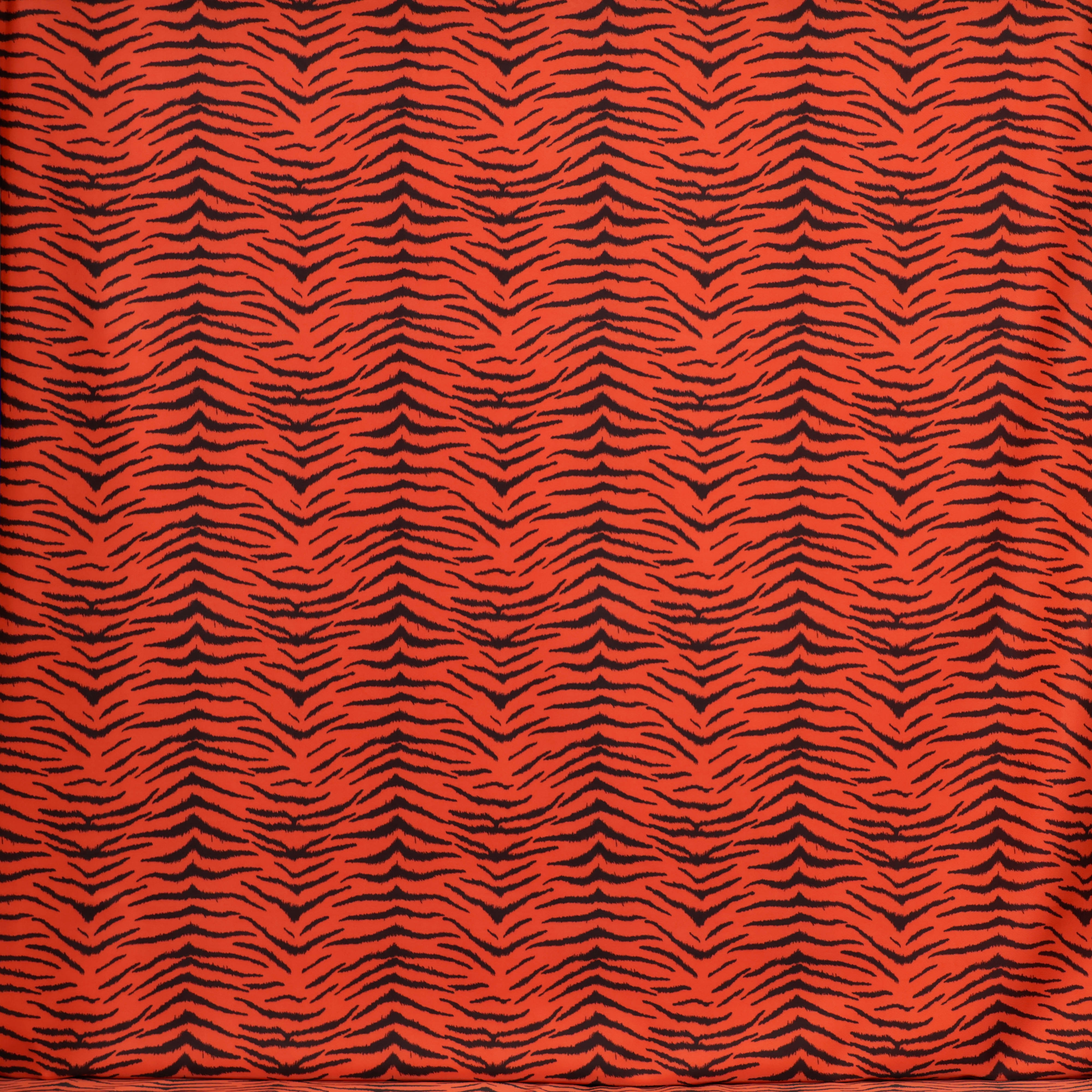 Badpakstof zebraprint rood