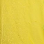 Broderie geel met bloemen