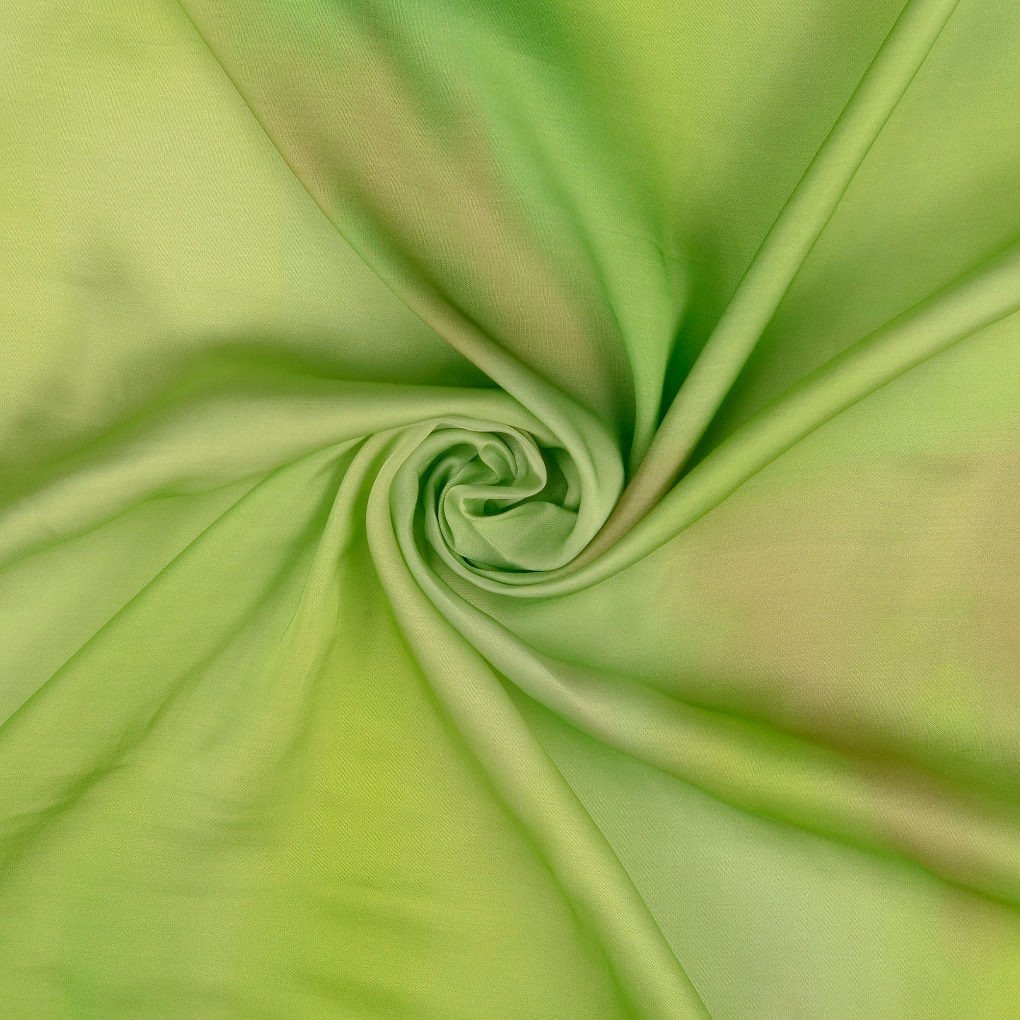 Viscose satijn groene print
