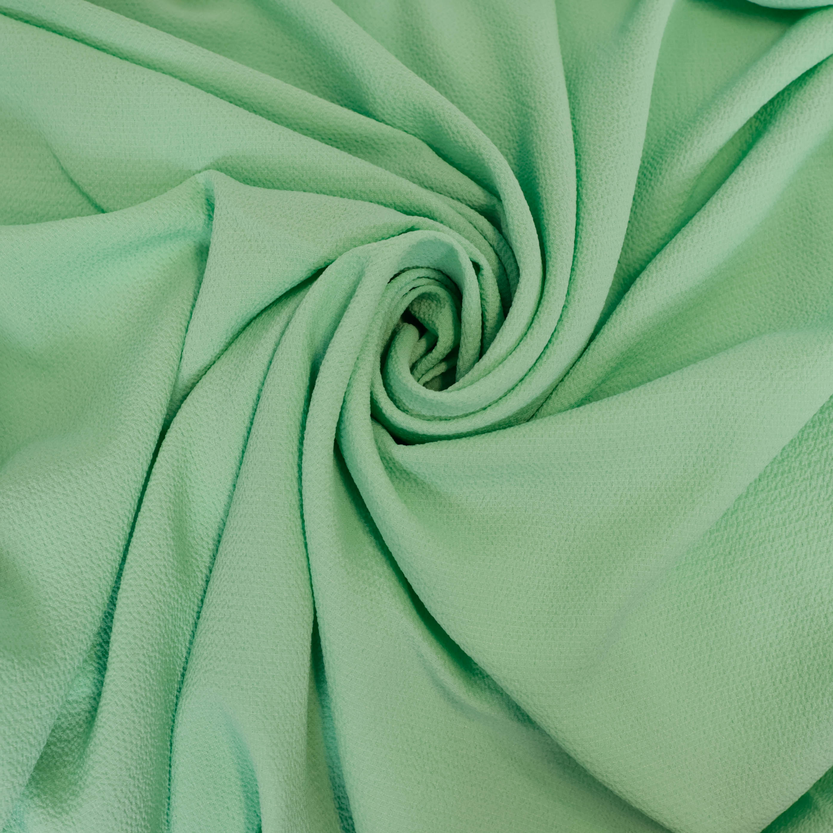 Polyester bubble crêpe munt