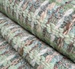 Chanelstof pastelkleuren oudgroen-beige  - A La Ville