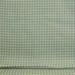 Chanelstof geel-blauwe vierkantjes