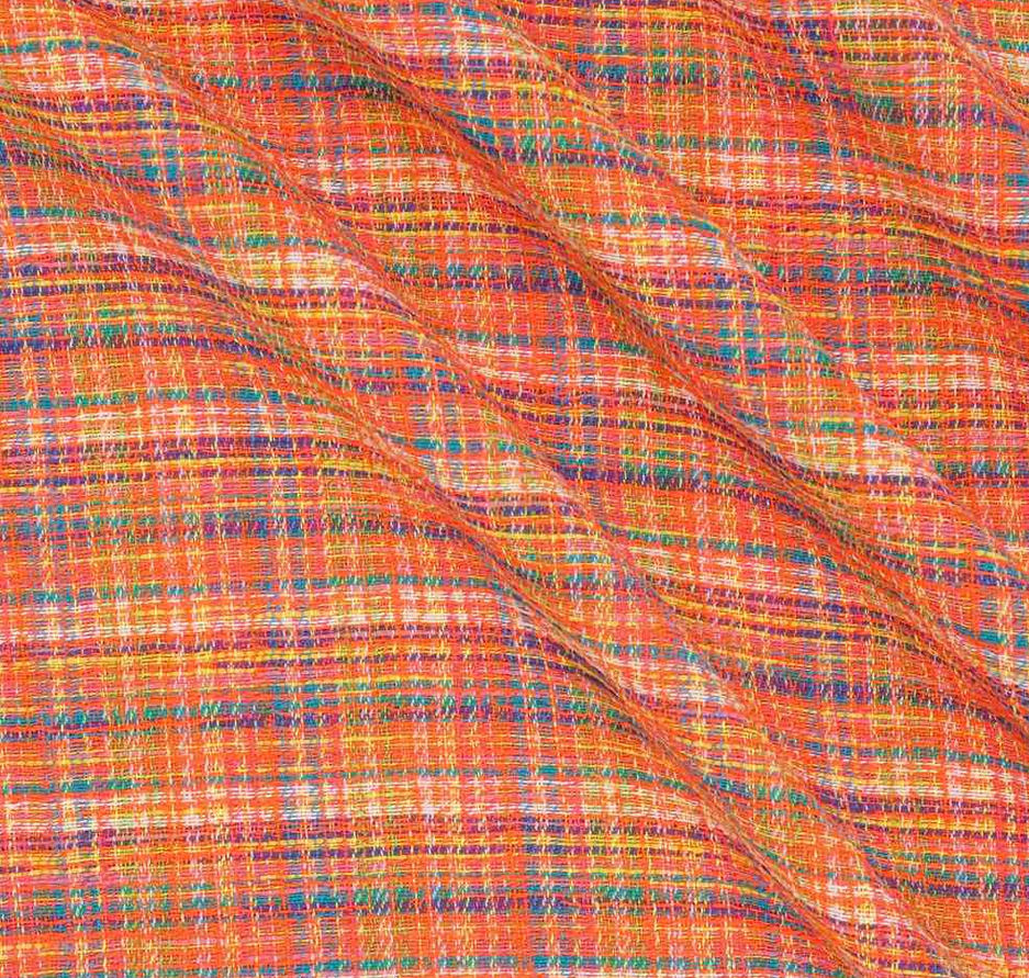 Tweed oranje multicolor  - Lorré
