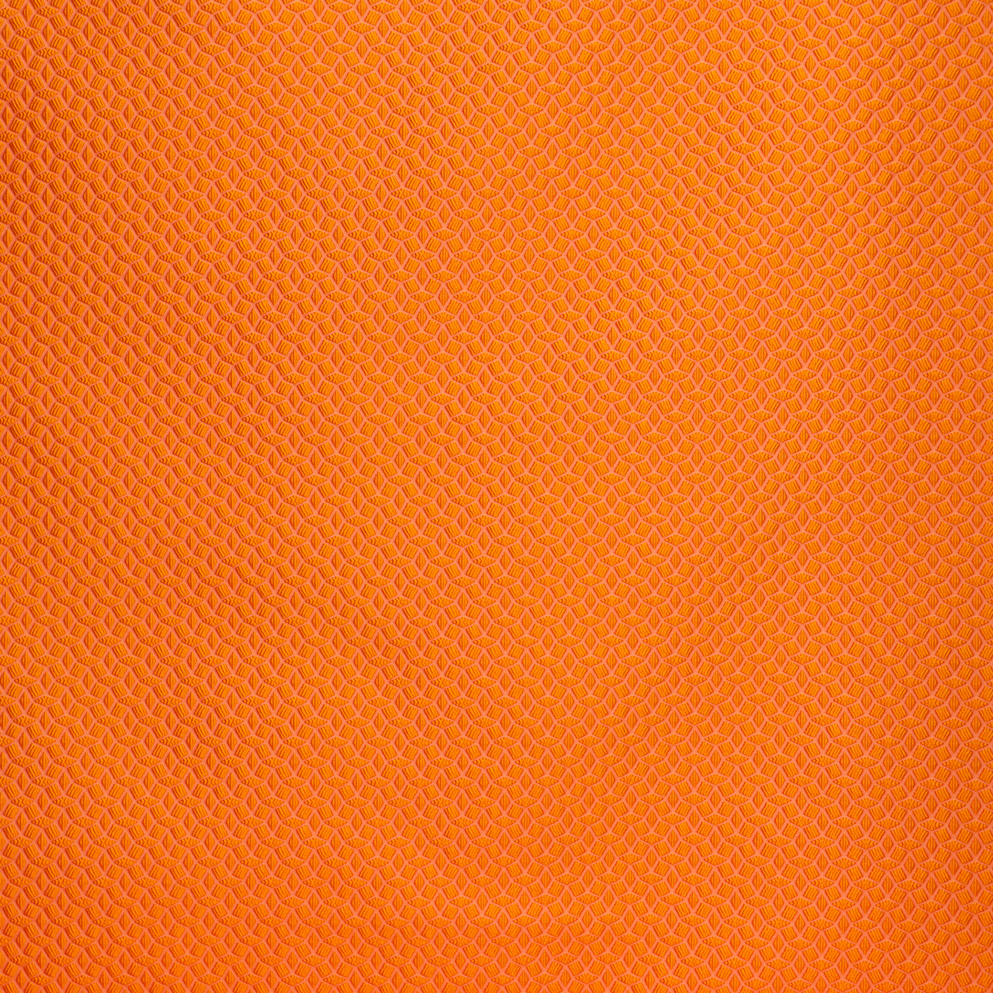 Jacquard oranje met geometrisch patroon  - Lorré