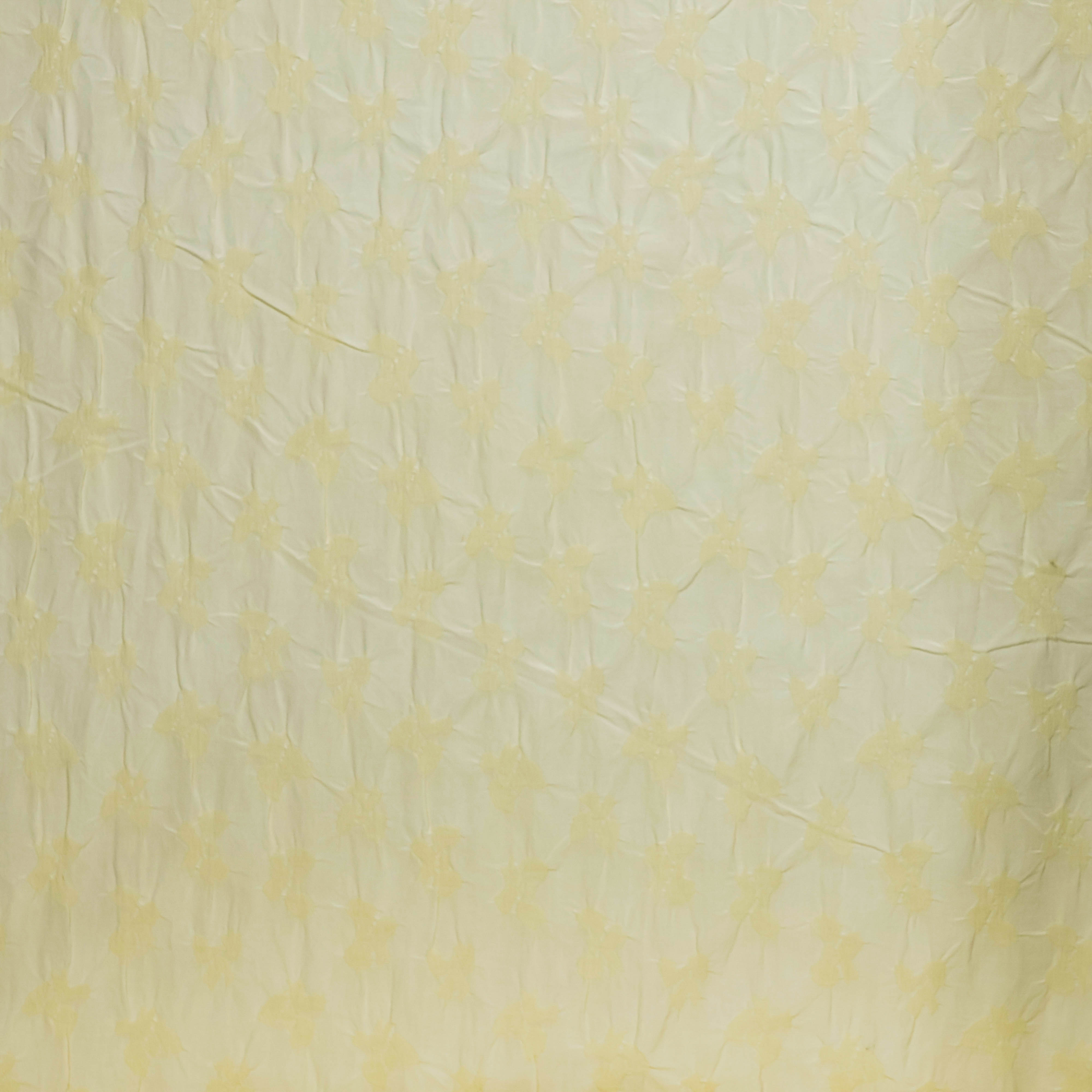 Jacquard zacht geel