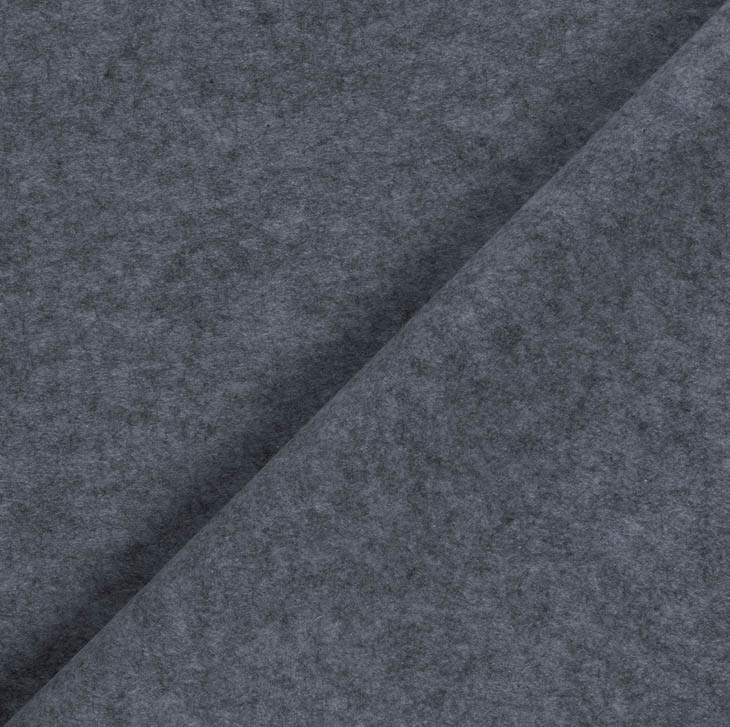 Vilt donkergrijs/blauw gemêleerd