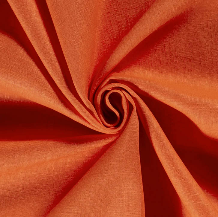 Linnen donkeroranje