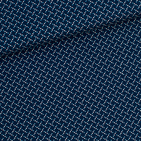 katoen Marching Marbles Blue Soft Cactus