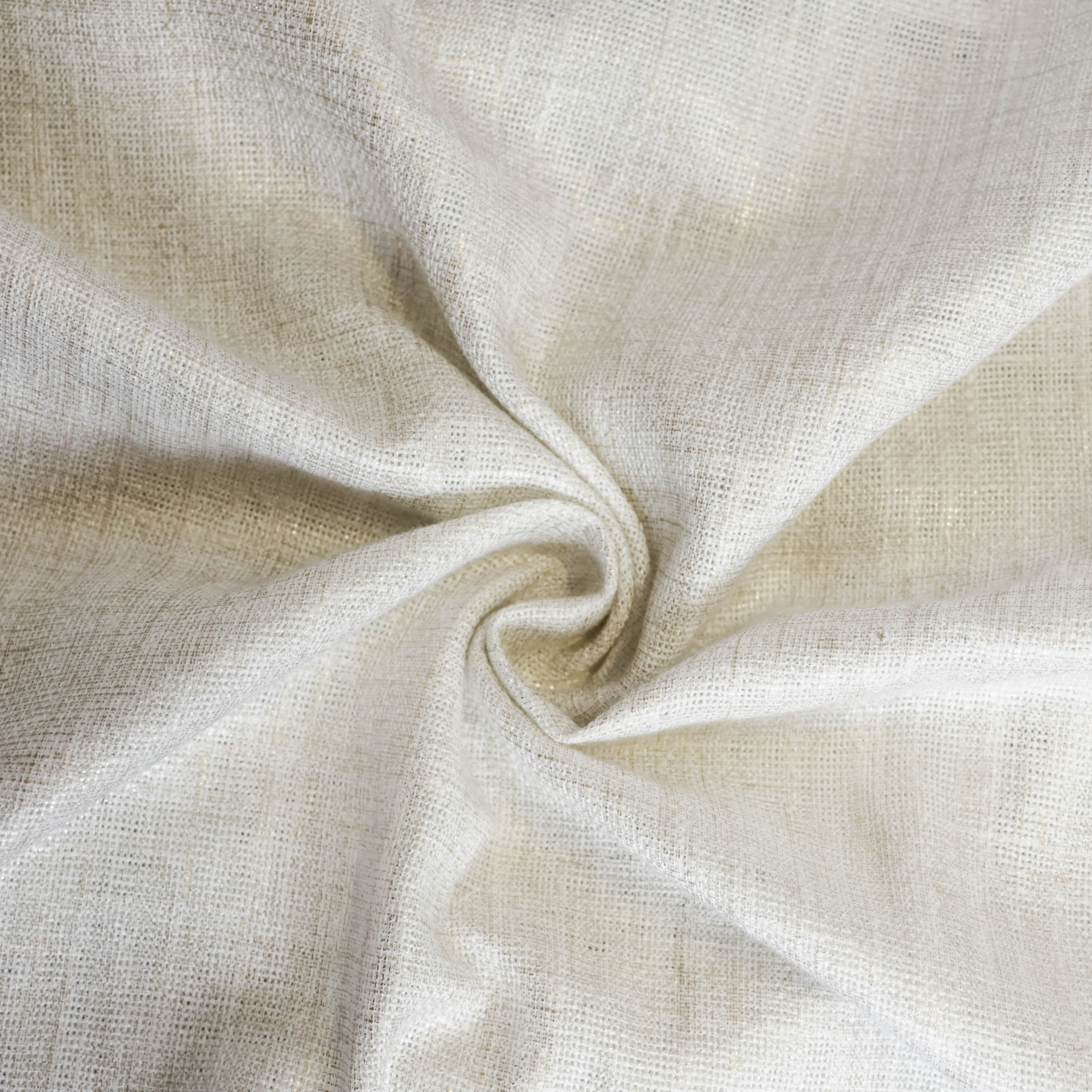 Linnen wit/beige met glinstering