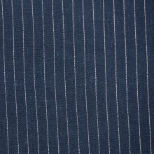 Viscose linnen blauw met streep