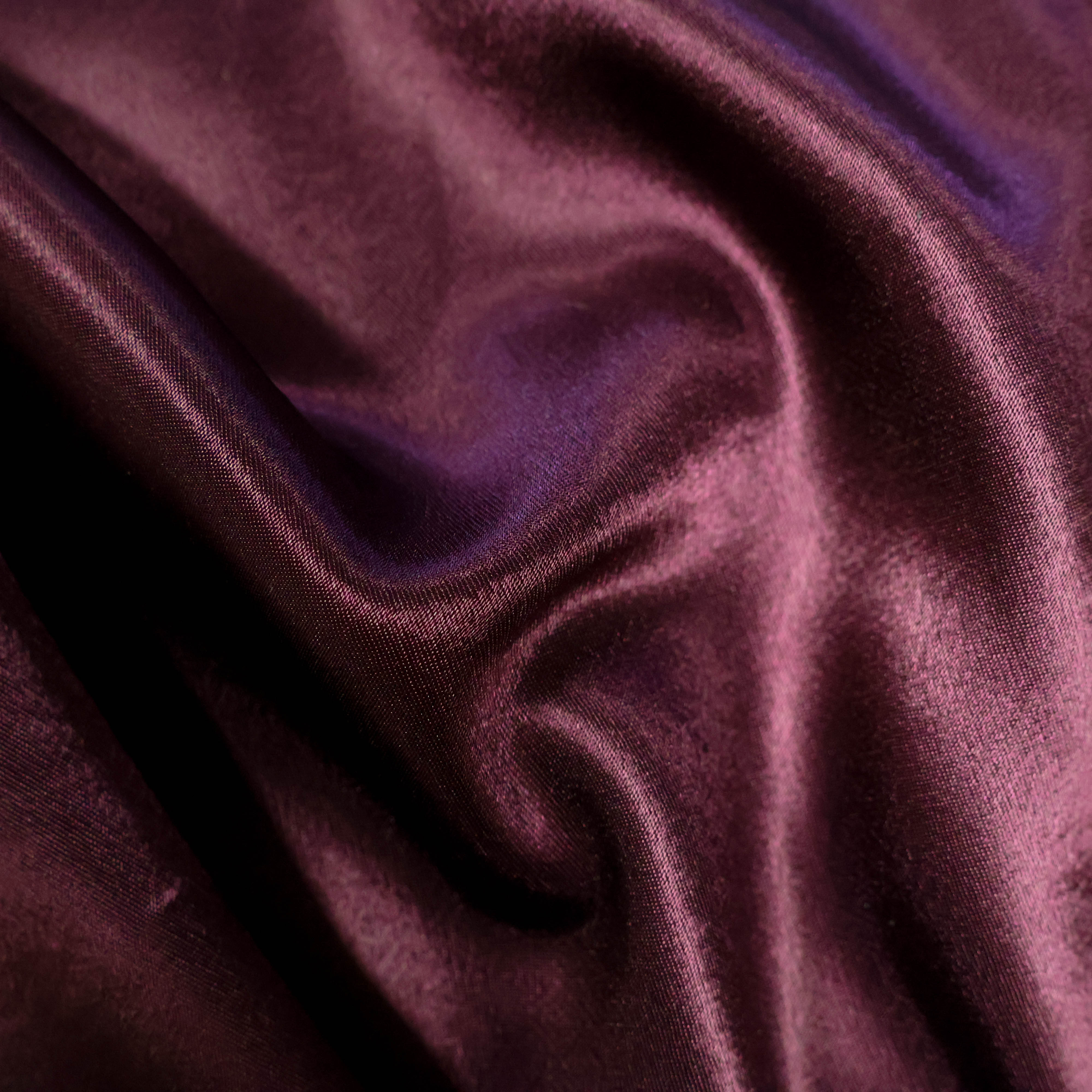Satijn aubergine