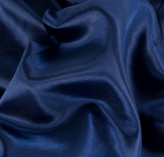 Satijn donkerblauw