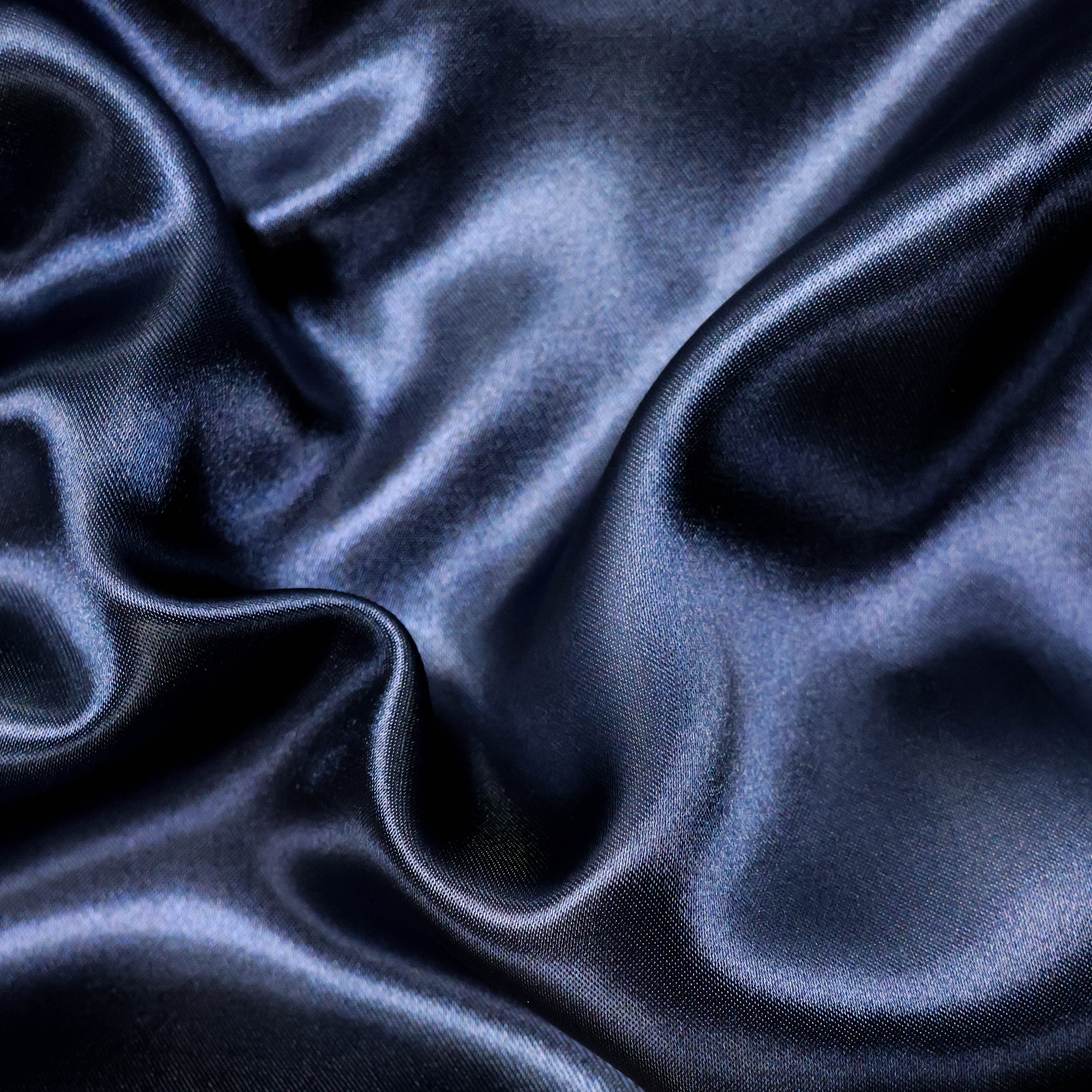 Satijn donkerblauw