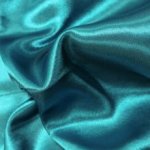 Satijn aqua blauw