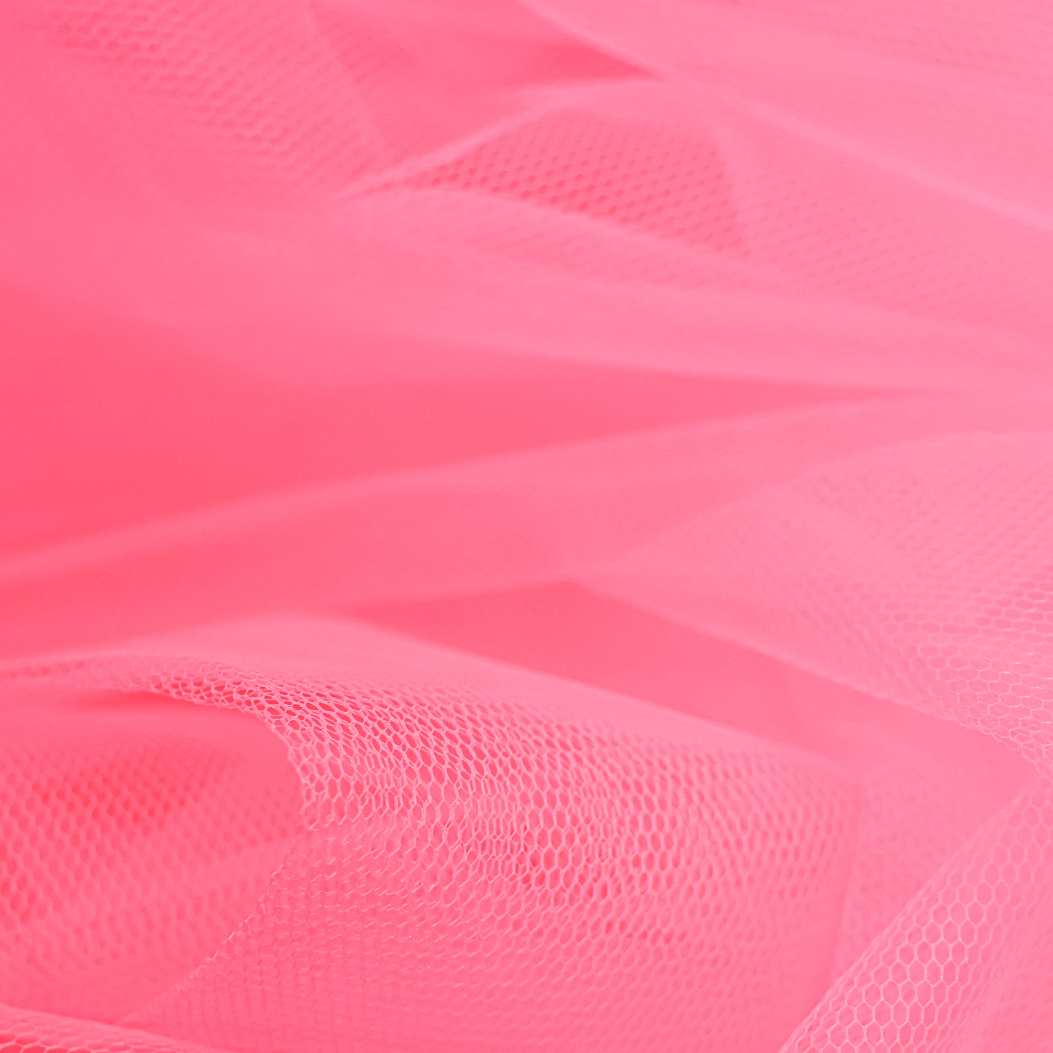 Tule fluo roze