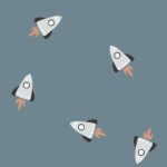 French terry stof ruimte indigo