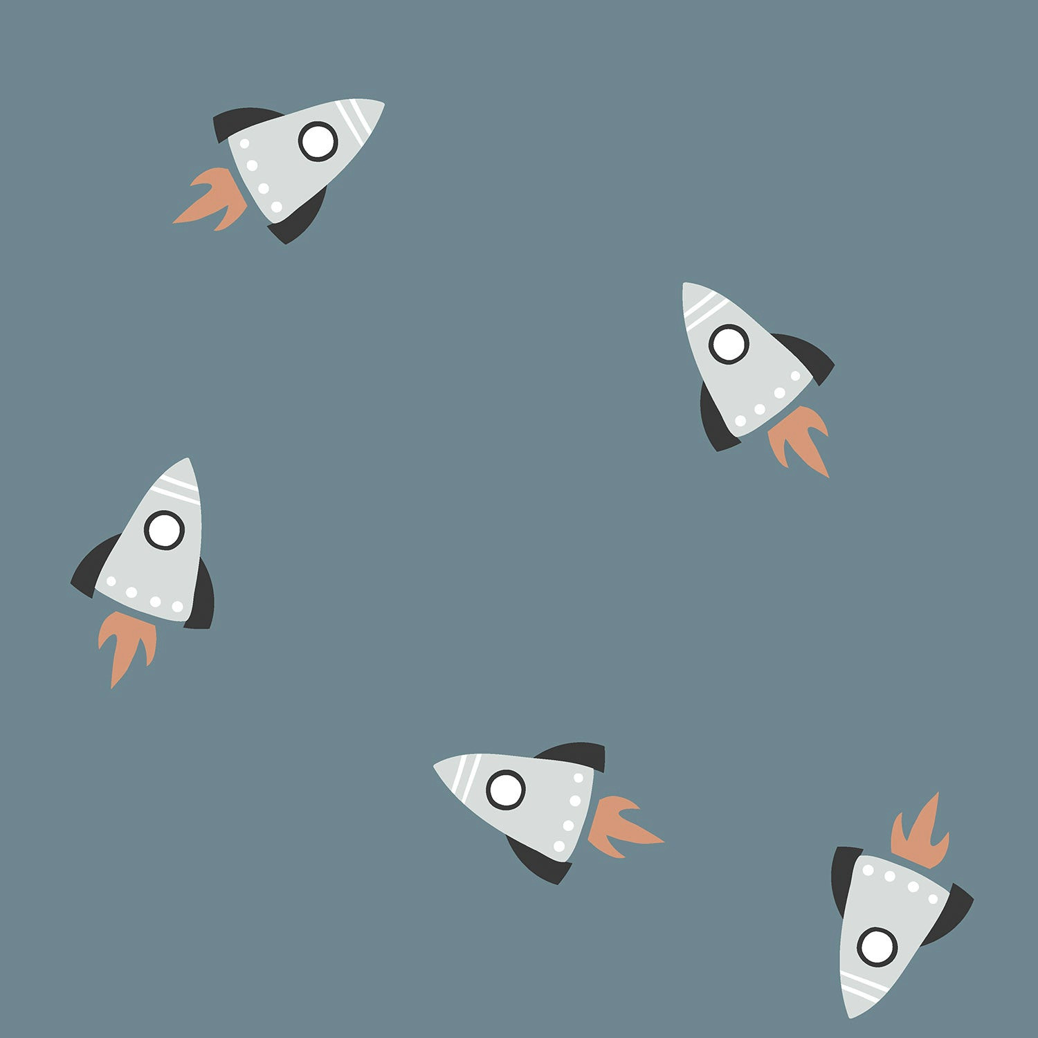 French terry stof ruimte indigo