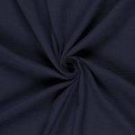 Mousseline effen marineblauw