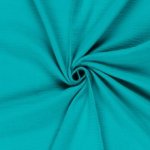 Mousseline effen turquoise