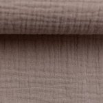 Double gauze effen beige
