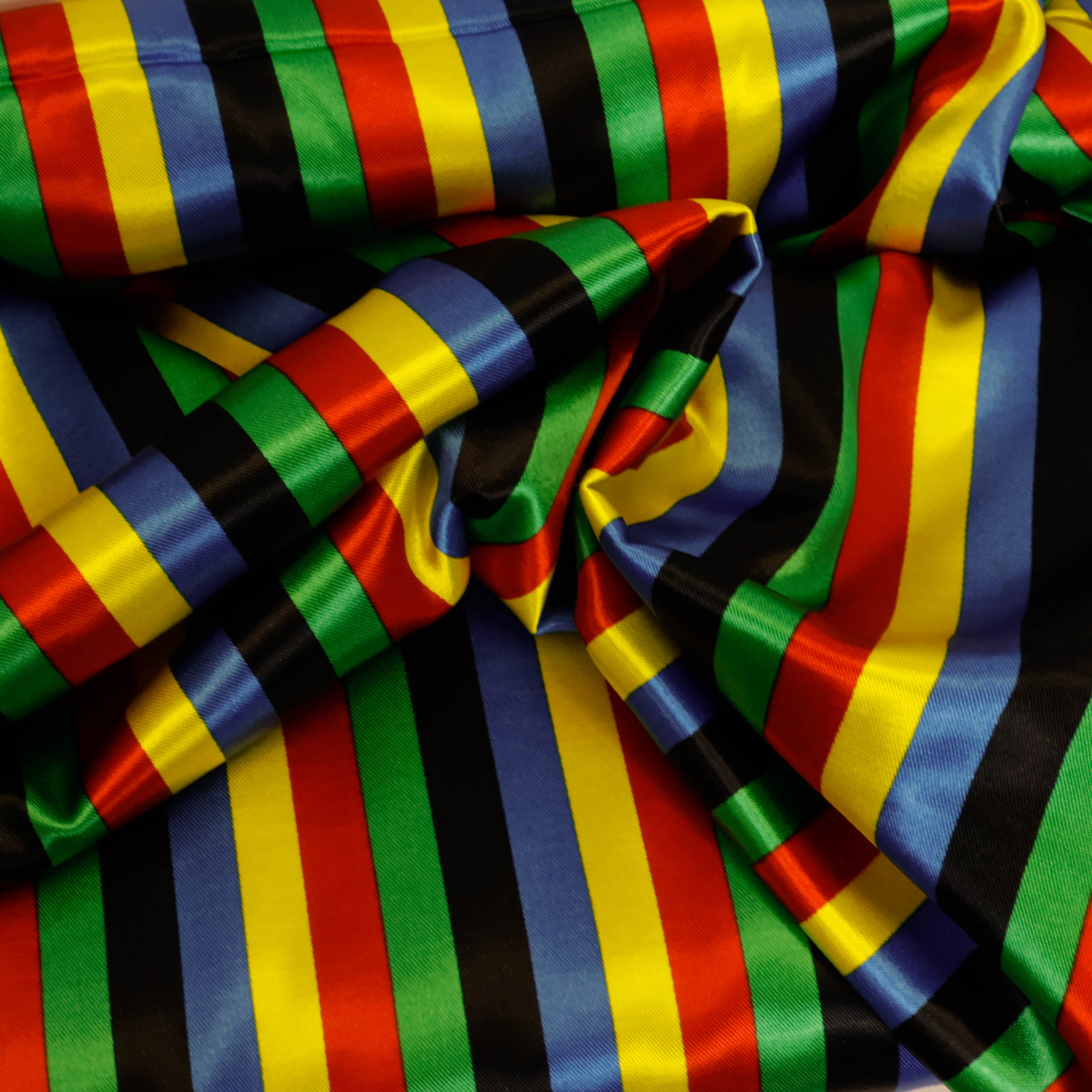 Polyester multicolor gestreept