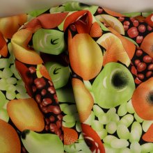 Polyester met fruitpatroon