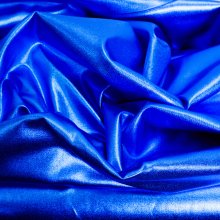 Rekbare polyester metalic donkerblauw