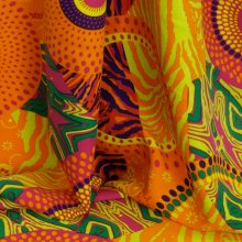 Polyester met levendig patroon