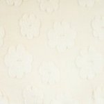 'Fancy fur' pels ecru met bloemen