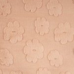 'Fancy fur' pels zalmkleurig met bloemen