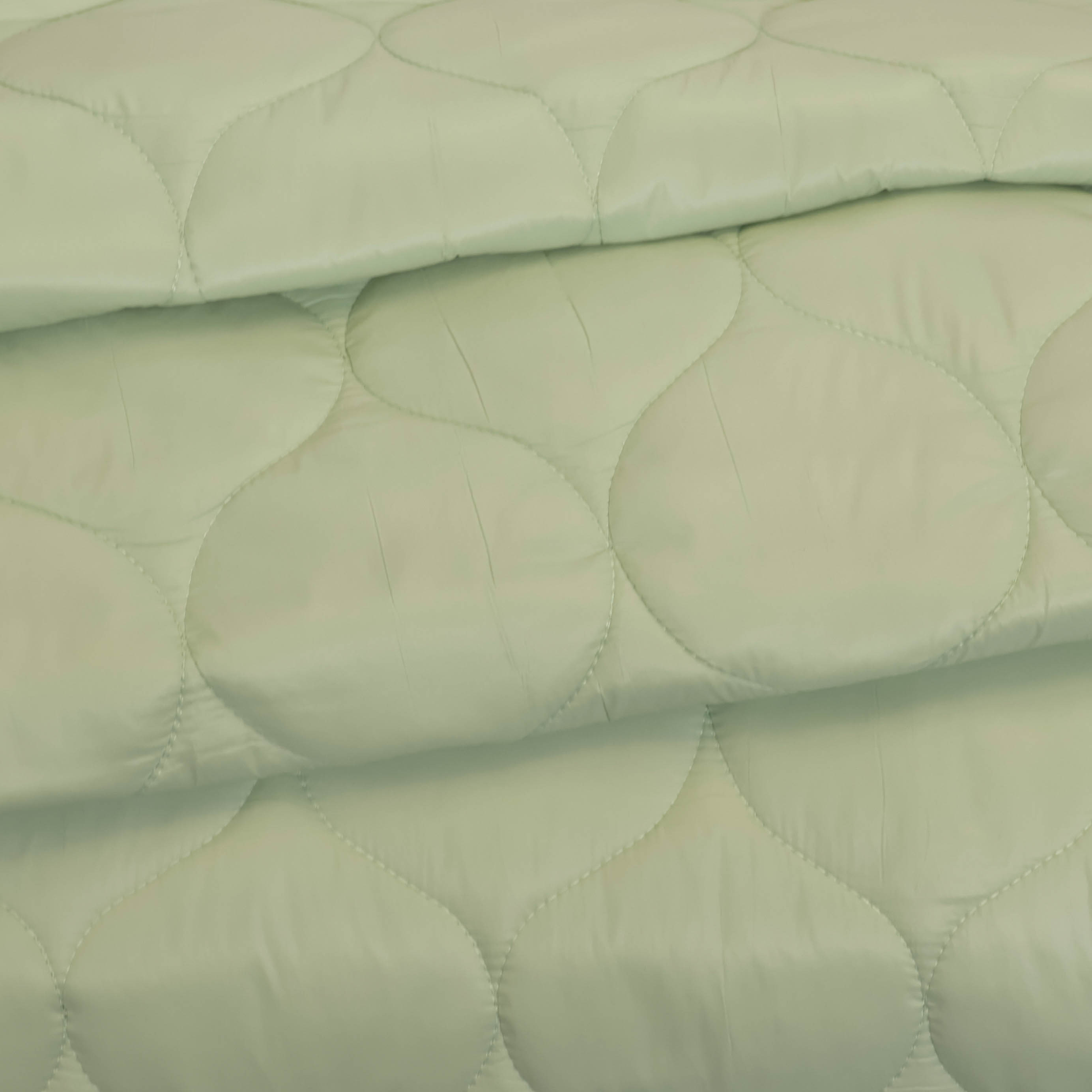 Fijne matelassé pastelgroen