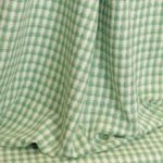 Chanelstof wit met groen geruit