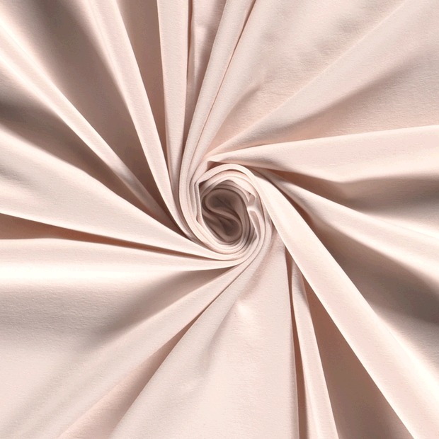 Katoen tricot zalmroze