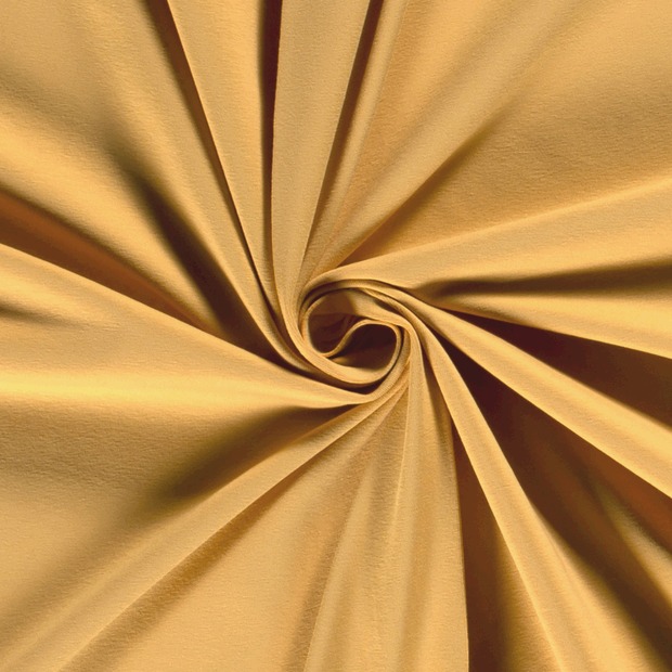 Katoen tricot licht geel