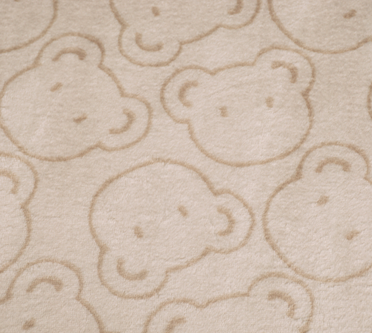 Fleece bruin met beertjes  - Qjutie & the Qjutest