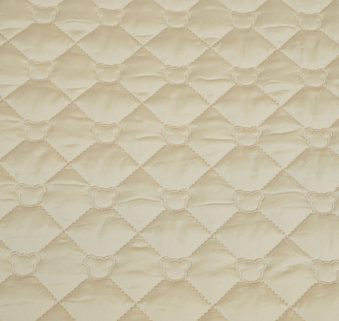 Quilt roze/beige met beertjespatroon  - Qjutie & the Qjutest