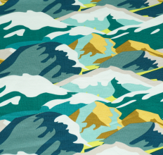 French Terry met bergenprint  - Qjutie & the Qjutest