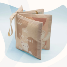 Paneel katoen speelboekje  - Qjutie & the Qjutest