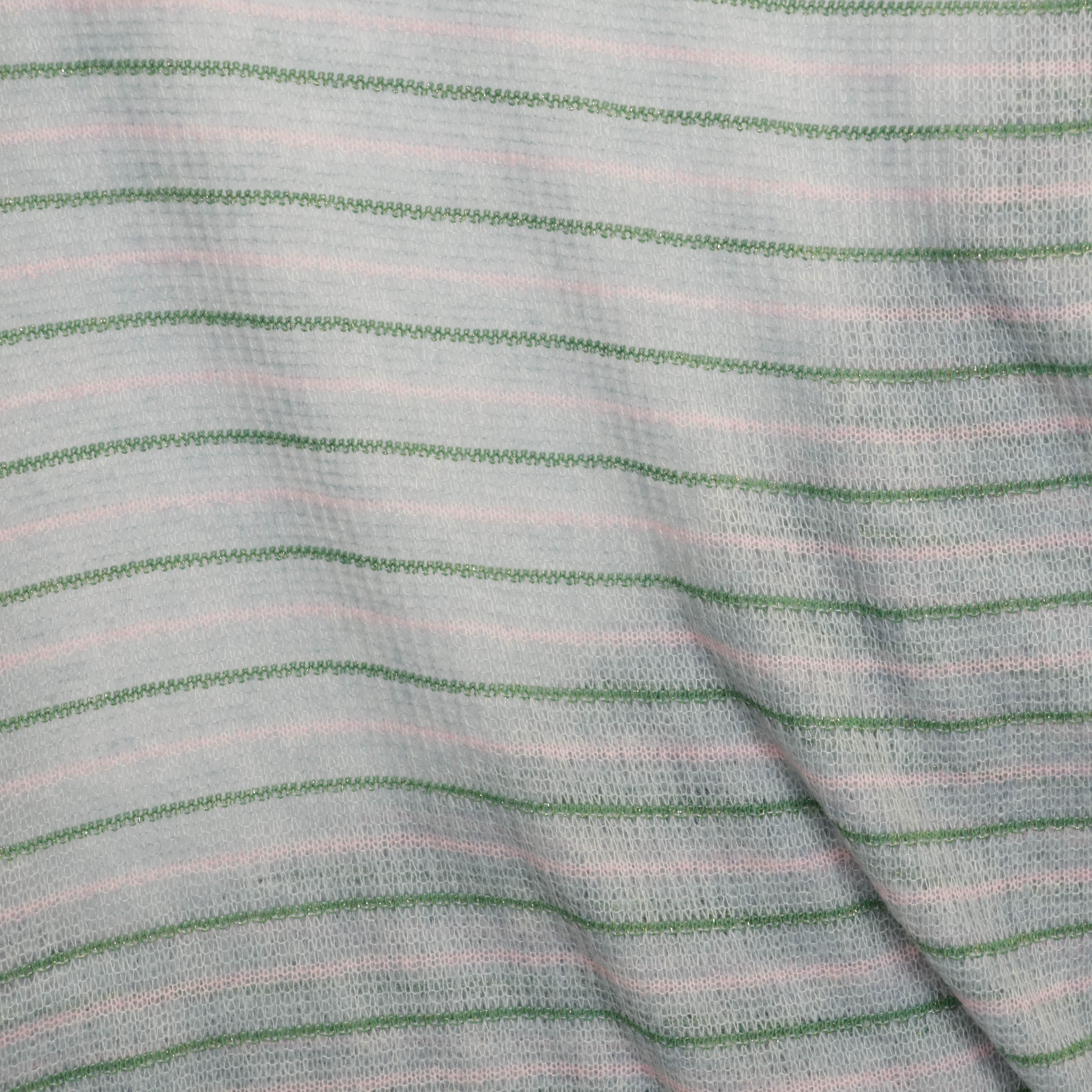 Breistof grijs gestreept - Knipmode