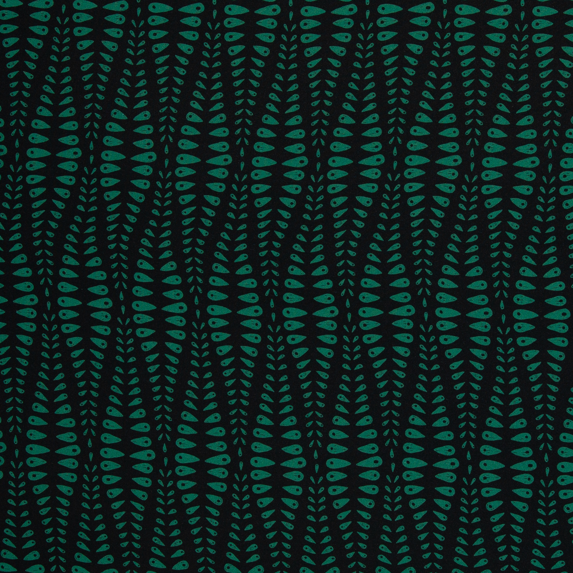 Viscose groen met print