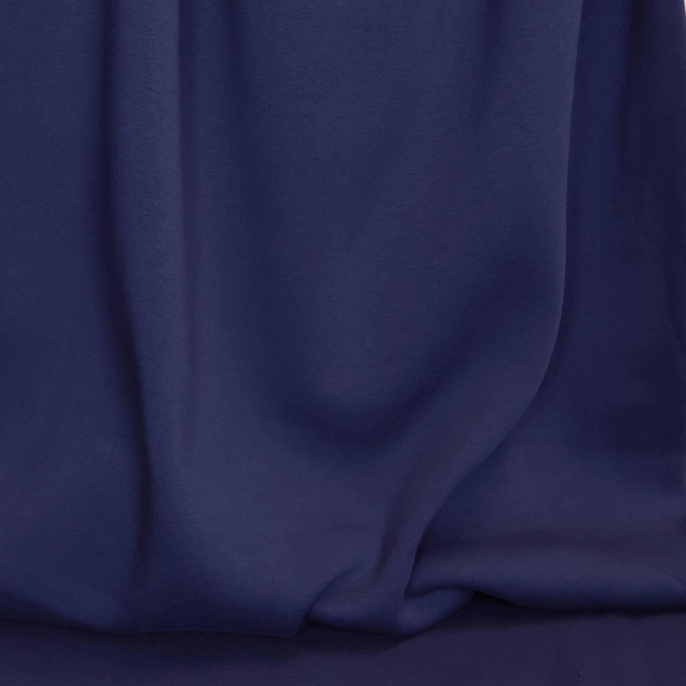 Gebrushte sweaterstof navy blue 'Hanni'