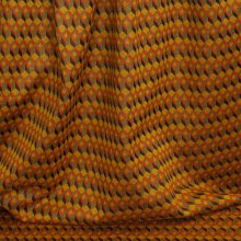 Breistof oranjetinten met geometrisch patroon